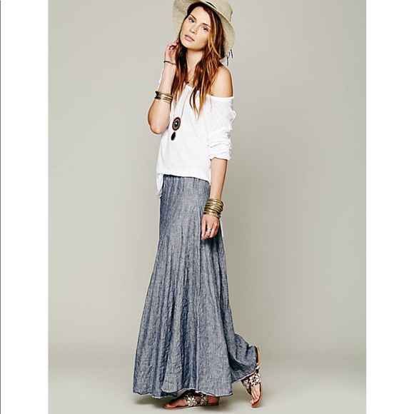chambray maxi